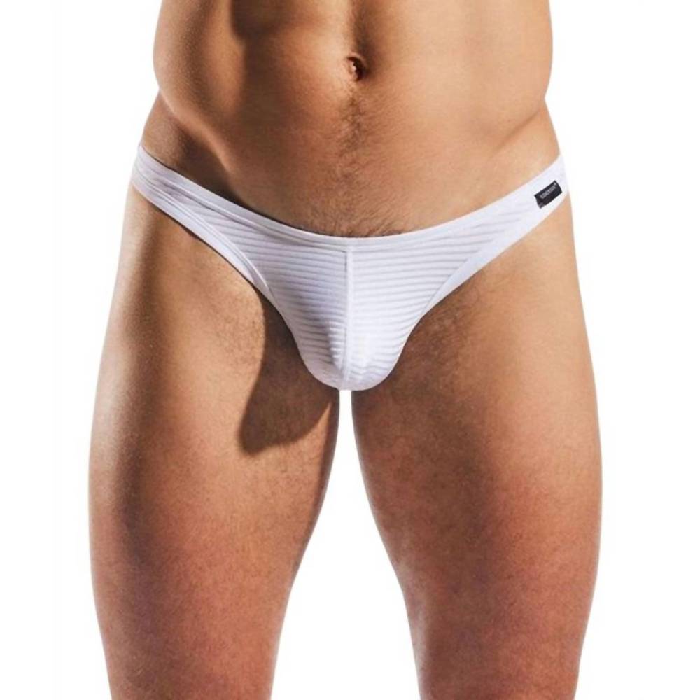 NEW COCKSOX semi-sheer thong in bianco